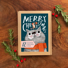 Load image into Gallery viewer, Christmas Animals Multipack - 12 assorted cards - Loved By Lotus