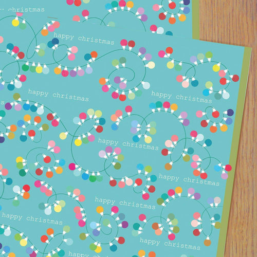 Baubles Wrapping Paper Single Sheet - Loved By Lotus