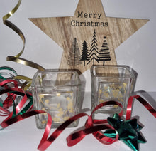 Load image into Gallery viewer, Pair of Christmas Tealight Holders - Gold - Loved By Lotus
