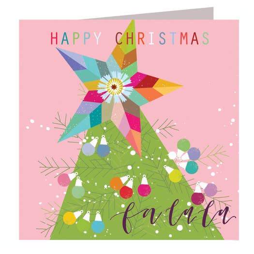 Christmas Tree Top Star Card - Loved By Lotus