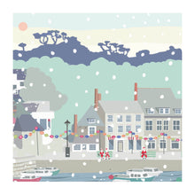 Load image into Gallery viewer, Father Christmas Waiting for the Boat - Pack of 5 Cards - Loved By Lotus
