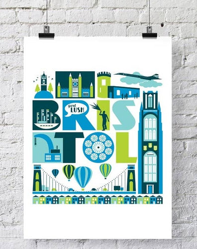 Bristol City Print - Loved By Lotus