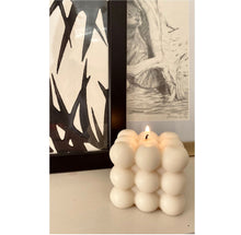 Load image into Gallery viewer, Bubble Sculpture Pillar Candle - Loved By Lotus
