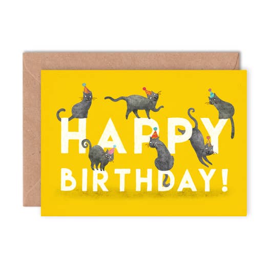 Cats Birthday Card - Loved By Lotus