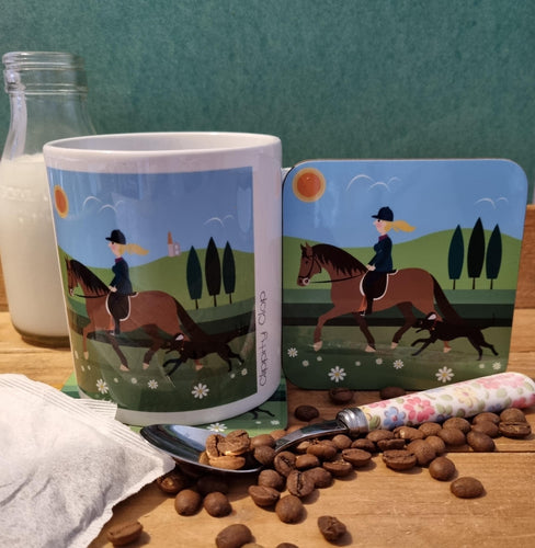 Mug and Coaster Set - Clippity Clop in the Countryside - Loved By Lotus
