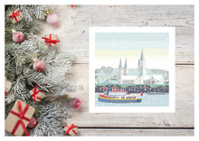 Load image into Gallery viewer, Father Christmas Boat Trip - Pack of 5 Cards - Loved By Lotus
