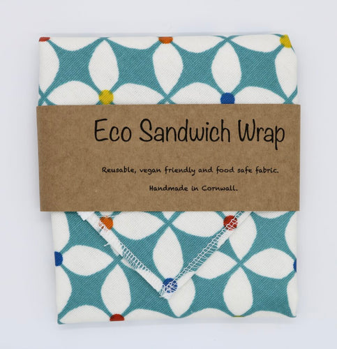 Eco Sandwich Wrap - Geo Flower - Loved By Lotus