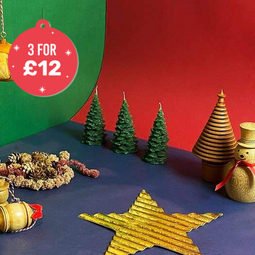 Small Green Christmas Tree Candle - Loved By Lotus