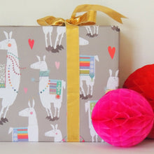 Load image into Gallery viewer, Llama Wrapping Paper Single Sheet - Loved By Lotus

