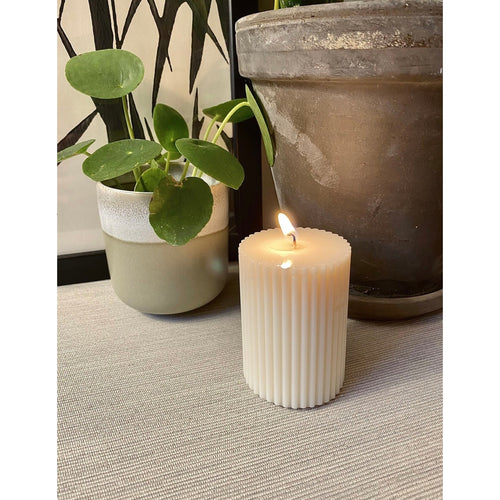 Mini Ribbed Candle - Loved By Lotus