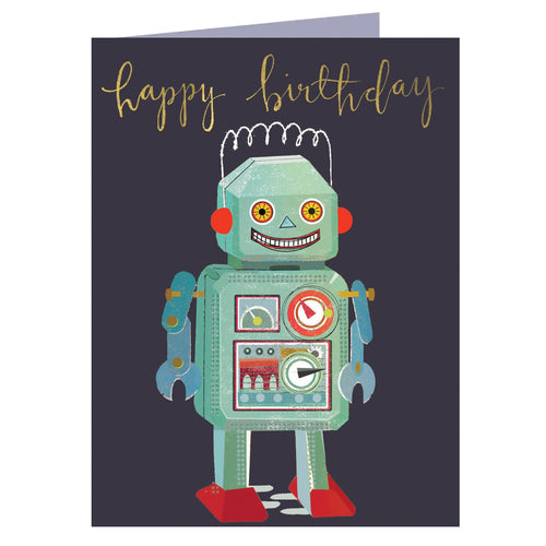 Happy Birthday Mini Robot Card - Loved By Lotus