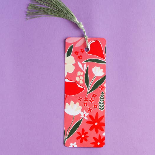 Pink Floral, Tassel Bookmark - Loved By Lotus
