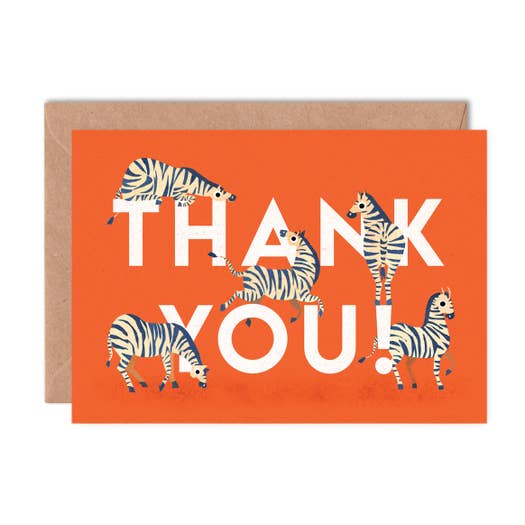 Zebras Thank You Card - Loved By Lotus